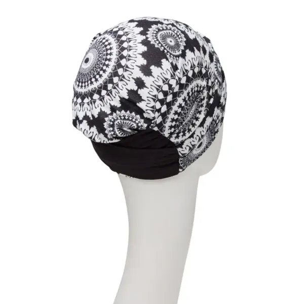Hovedbilde Hodeplagg Amia Turban printed linen