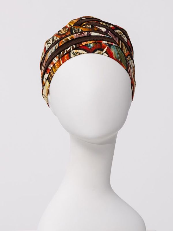 Hodeplagg HocShanti Turban w. Print 